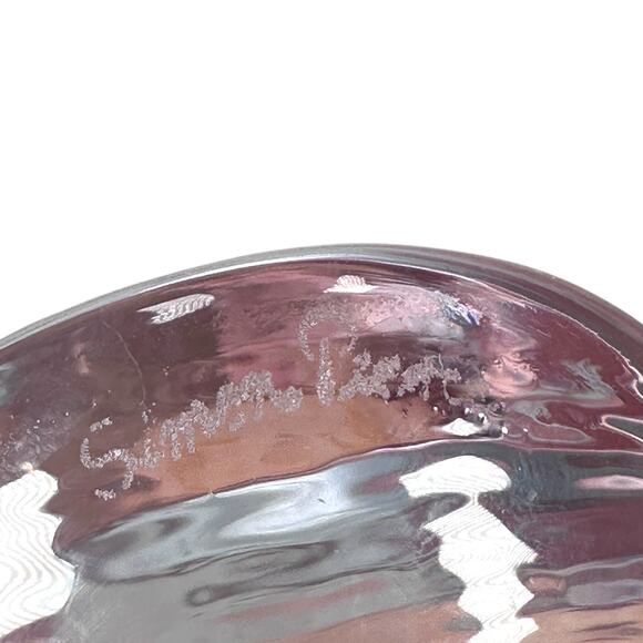 Simon Pearce Highgate Heart Shaped Glass Paperweight Medium Signed Collectible - Picture 5 of 6